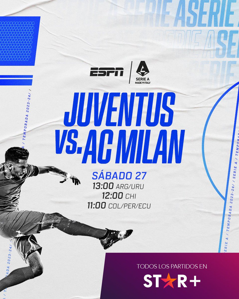 Los esperamos con el #Calciologo @vitodepalma! Por ESPN Y por @StarPlusLA