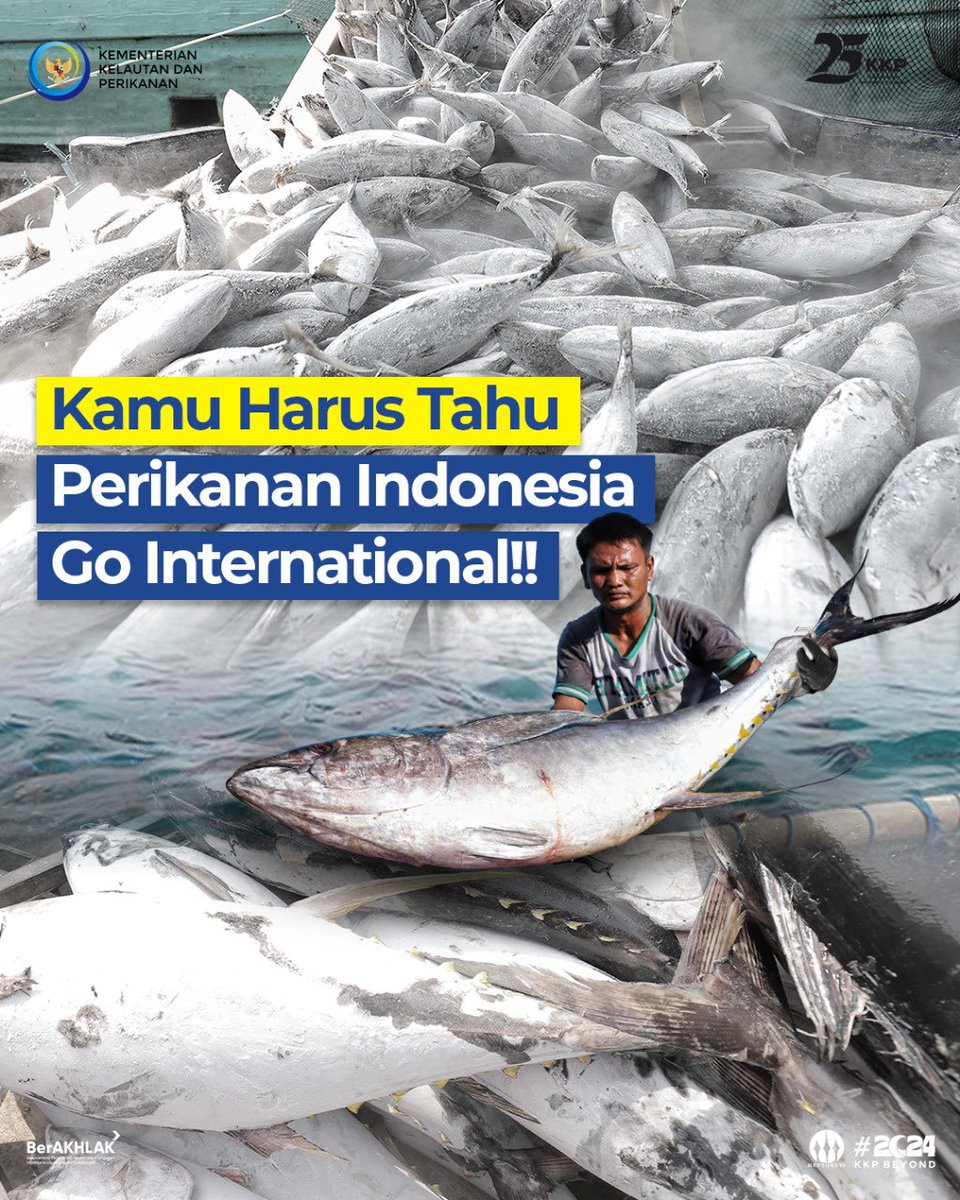 Hai #SahabatBahari, Indonesia patut bangga!! Nilai ekspor produk perikanan dan kelautan Indonesia terus meningkat lho.