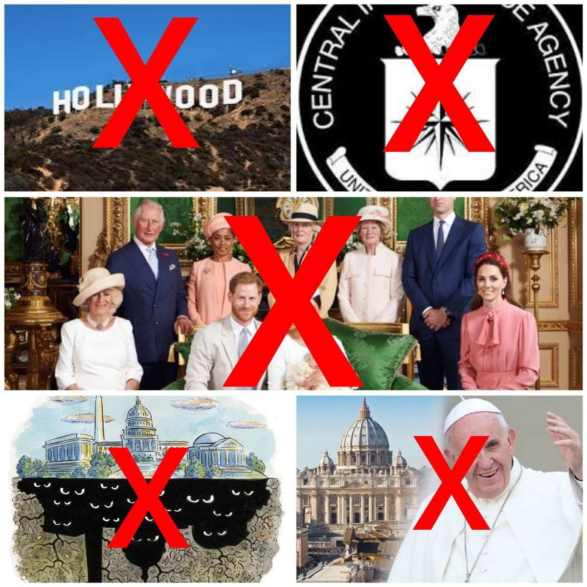 ❌Pedophilia will bring down:

 -The Royal family
 -The CIA
 -The Deep State
-The Vatican
-Hollywood