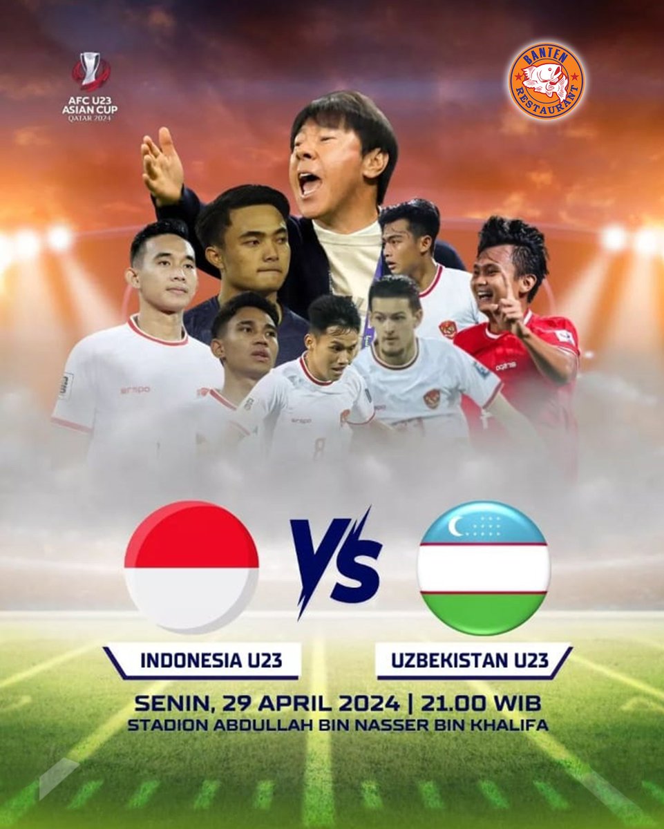 Nonton bareng di Banten restoran 29 April 2024 jam 21.00 jangan lupa ya. Indonesia juara