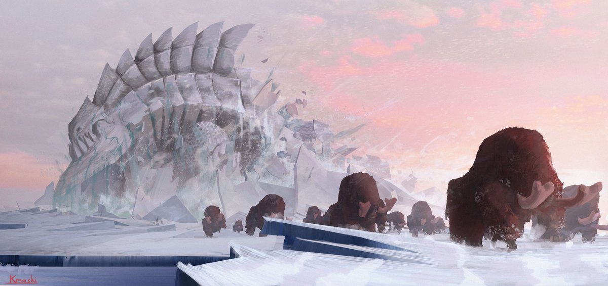 Ice quake.
Ukanlos emerging from a swim.
#MonsterHunter