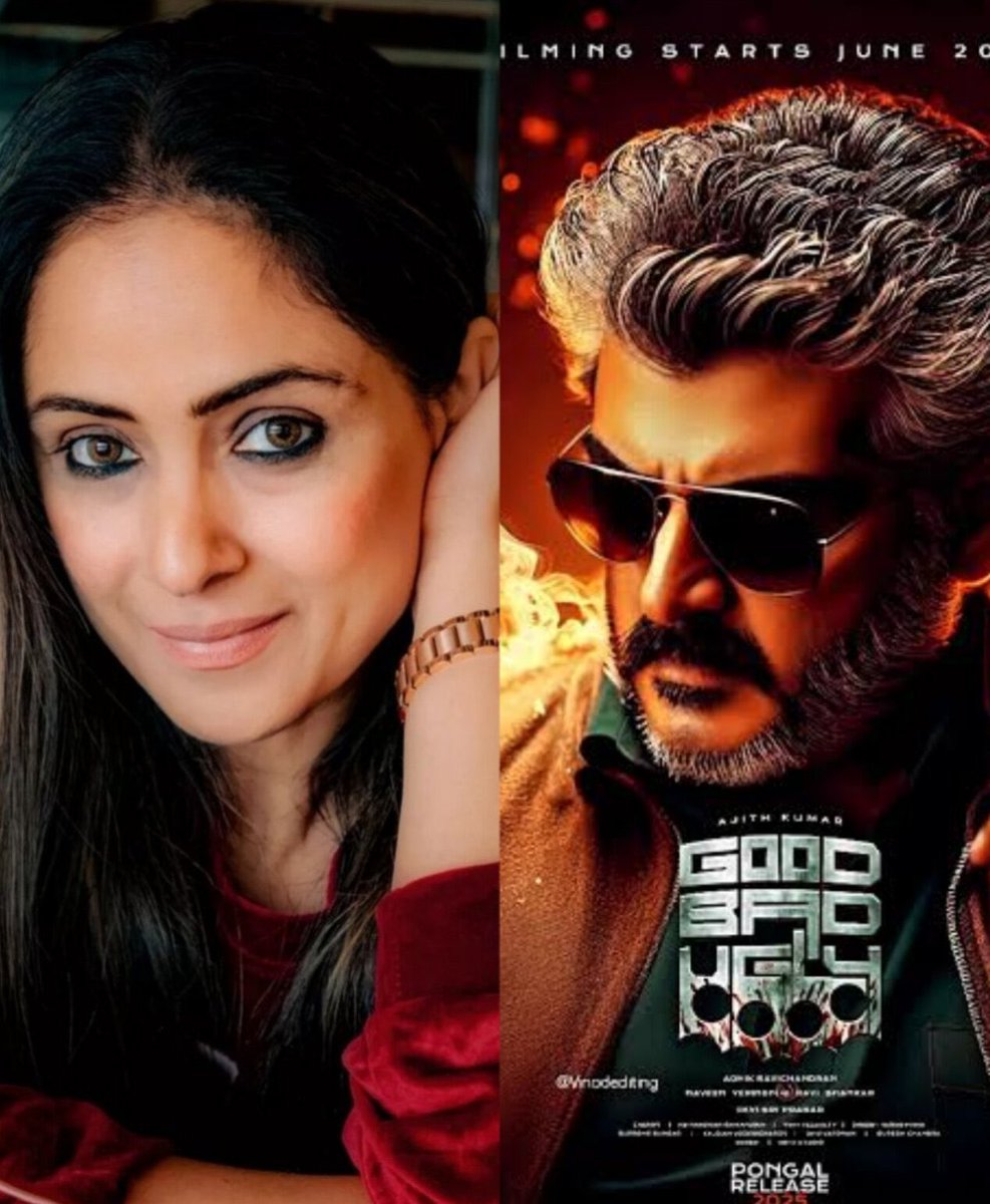 𝐄𝐱𝐜𝐥𝐮𝐬𝐢𝐯𝐞 Buzz‼️#GoodBadUgly

‣Simran in talks to play a role in  #Goodbadugly

‣They acted alongside #AjithKumar in the early 2000s. 

•#Ajithkumar plays a gangster in the film 
 #Aadhik 🔥

#DSP | #Bobbydeol | #Sjsuryah