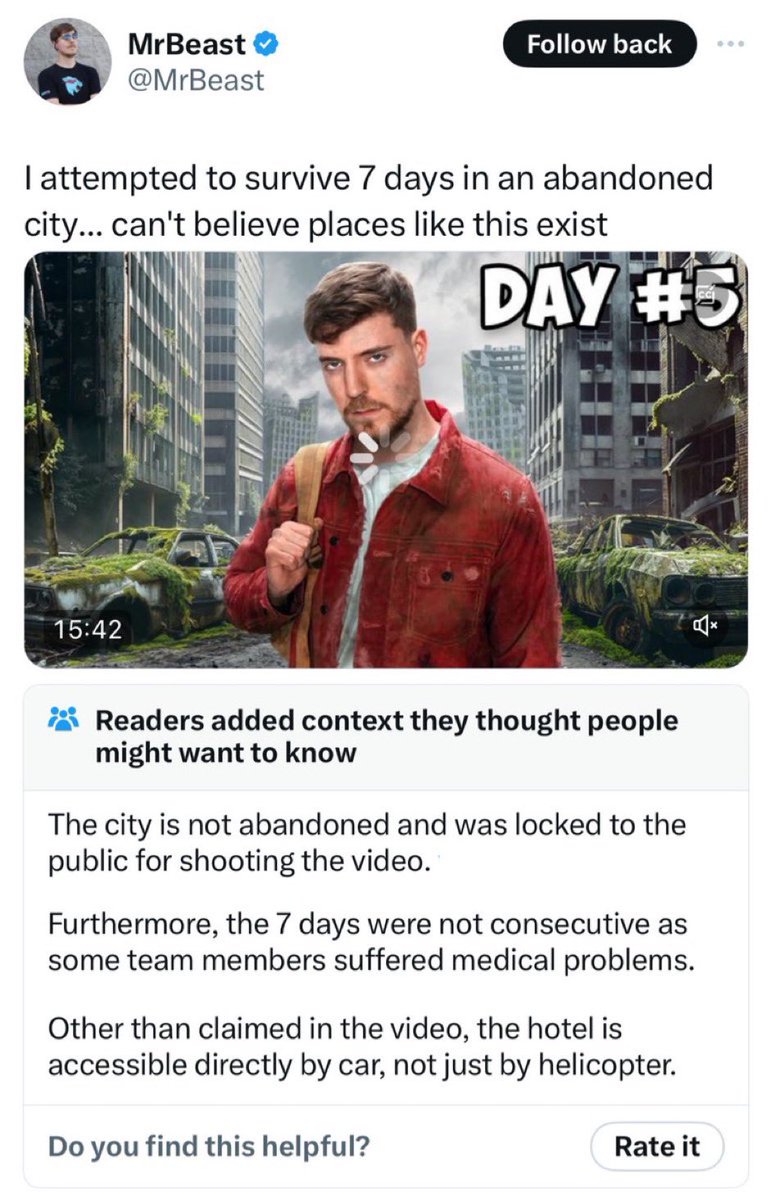 DramaAlert's tweet photo. MrBeast got community noted! 👀‼️ https://t.co/LlPMcgArU4