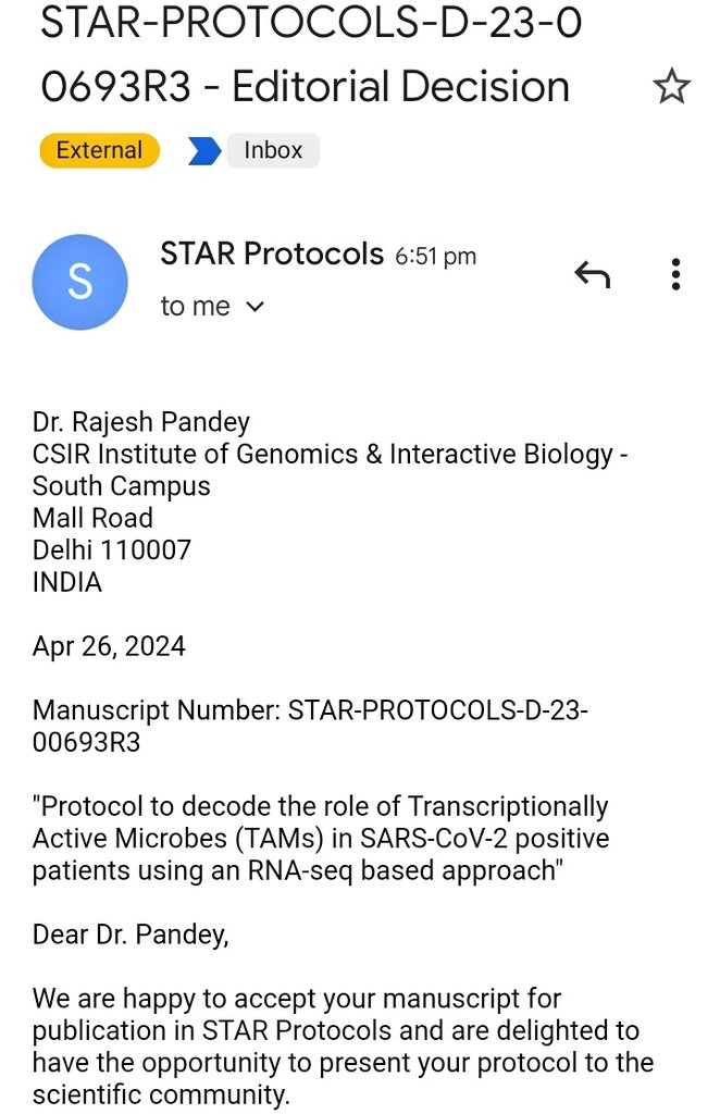 Genomics at its best, multiple questions from the same dataset. One such, discovery of 'Transcriptionally Active Microbes' from RNA seq data of hospitalized patients. Want to try yourself? Protocol to be online soon, open access....@IGIBSocial @souvik_csir @BMGFIndia @BillGates