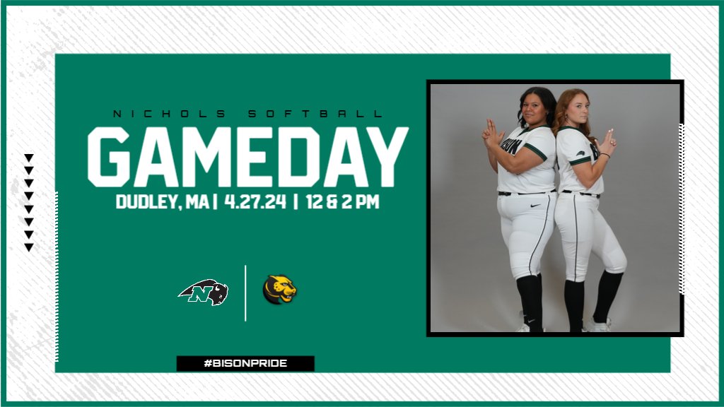 Gameday!! We're back at home to take on CCC opponent Wentworth starting at 12! Come join us as we also welcome Nichols Softball Alumni back to the Hill!! 🦬 #BisonPride