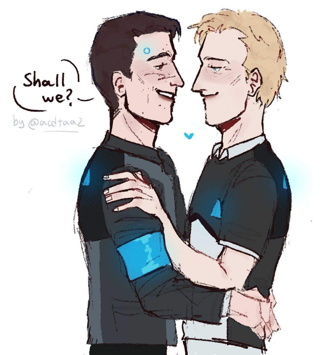 I no longer have enough imagination to come up with captions for sketches well yeah #Conniel #dbh #ConnorDbh #Danieldbh #Connor #Daniel #ConnorDaniel