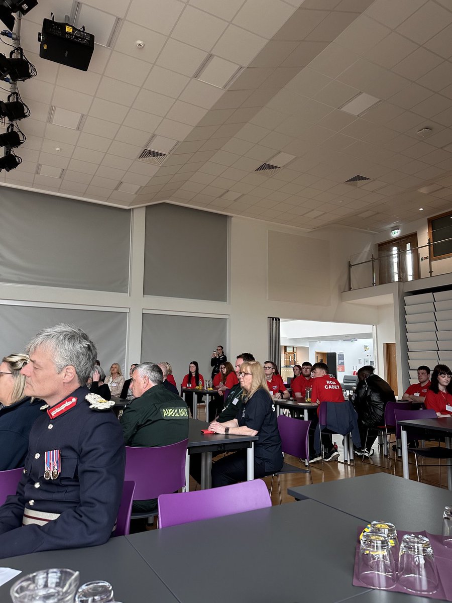 I’m just thrilled to be at the RCN Prince of Wales Nursing Cadet NI celebration in Banbridge SR College. Our future is bright and in safe hands with these young people and hopefully future nurses. TY to the Lord Lieutenant of Co Down for joining us.