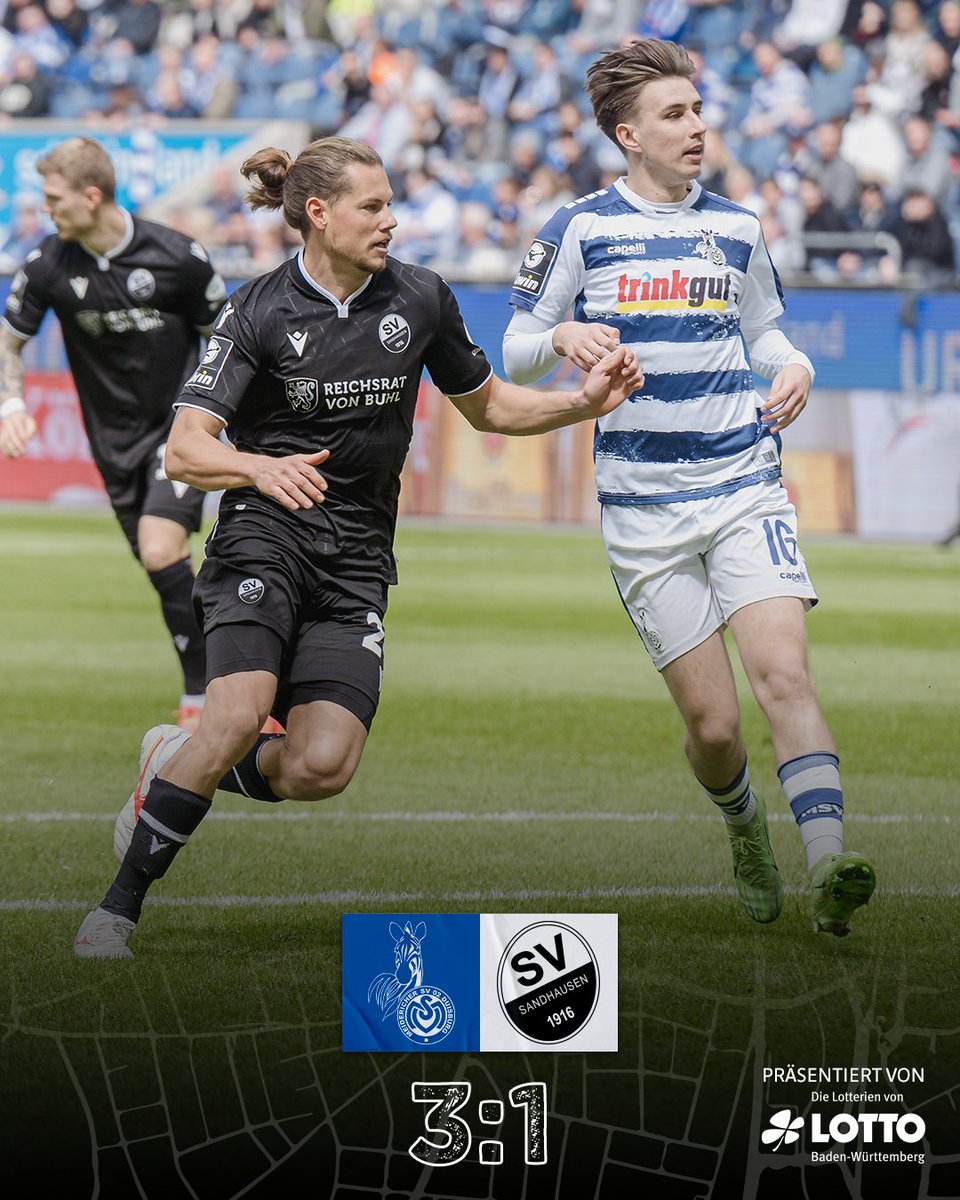 SV_Sandhausen's tweet photo. Das Auswärtsspiel in Duisburg endet mit einer Niederlage.
#MSVSVS #SVS1916 #WirEchtAnders https://t.co/brtxWbqv1y
