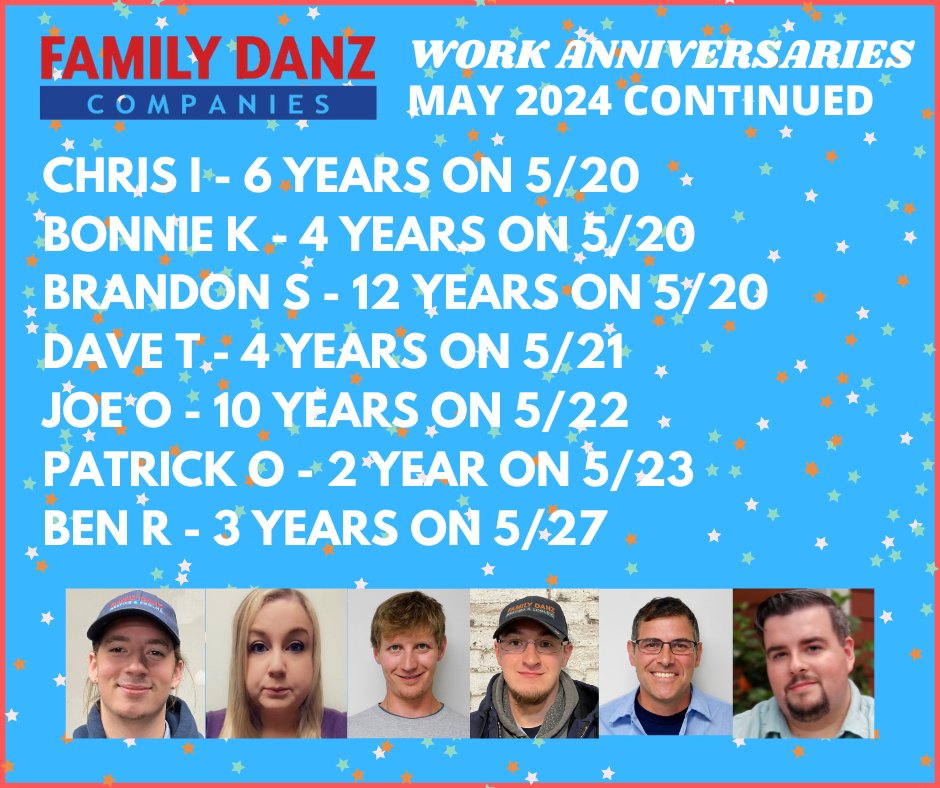 It's that time again to showcase some incredible #HVAC work milestones! Celebrate with our employees on our Facebook page! 

facebook.com/familydanz 

There are so many milestones to celebrate this month!
#ThankYouForYourService #KeepUpTheGoodWork