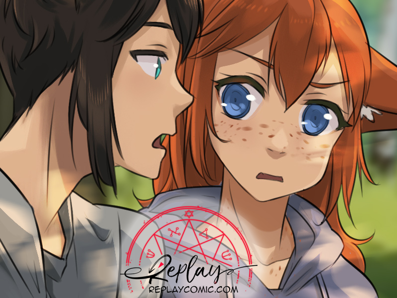 ReplayComic's tweet photo. Replay has updated! 
Take a look, like, share, and comment! Thanks~!  
Latest page: https://t.co/389Kuh7k69
Start from the beginning: https://t.co/FcRATEYBUs https://t.co/4AG5FtrAhY