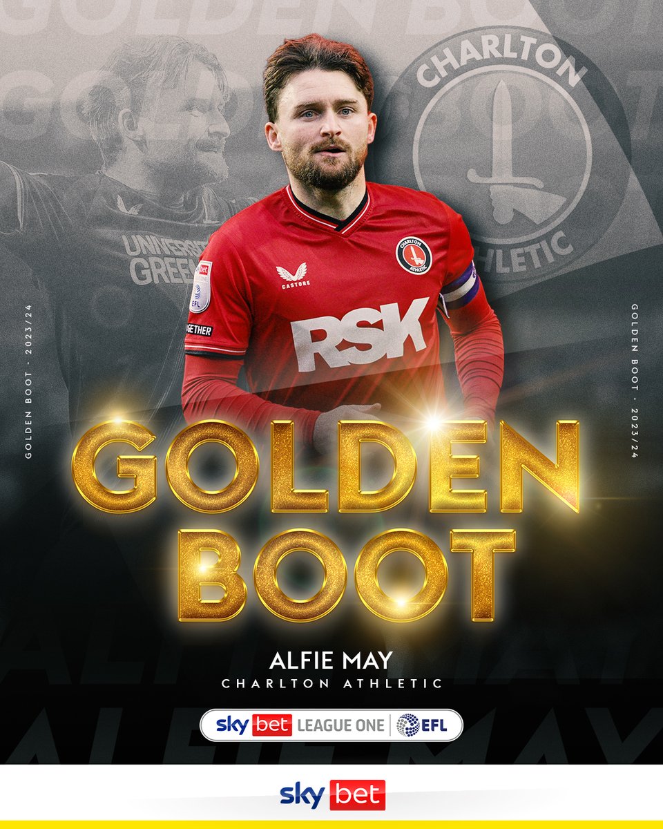 2⃣3⃣ @SkyBetLeagueOne goals 

A phenomenal season from @CAFCofficial's main man 🔥

Alfie May claims the Golden Boot 🪙⚽️ #CAFC