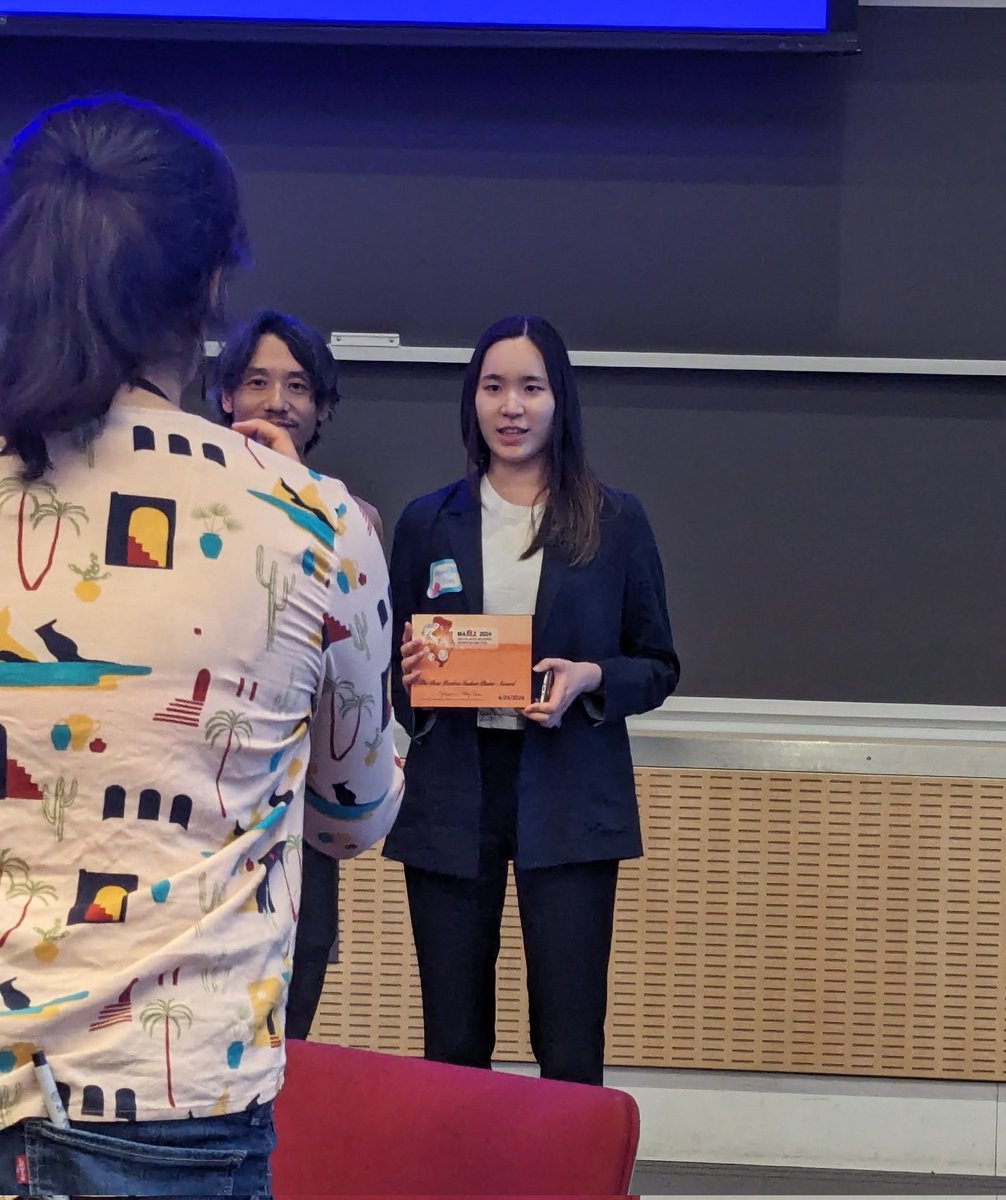 m_marvel's tweet photo. So happy and proud of @isabellaclsci, Jian Ming Jimmy Khor, and Yehyun Abby Kim winning poster awards at #MARZ2024! #WeinsteinLab https://t.co/gESyb8xWVe