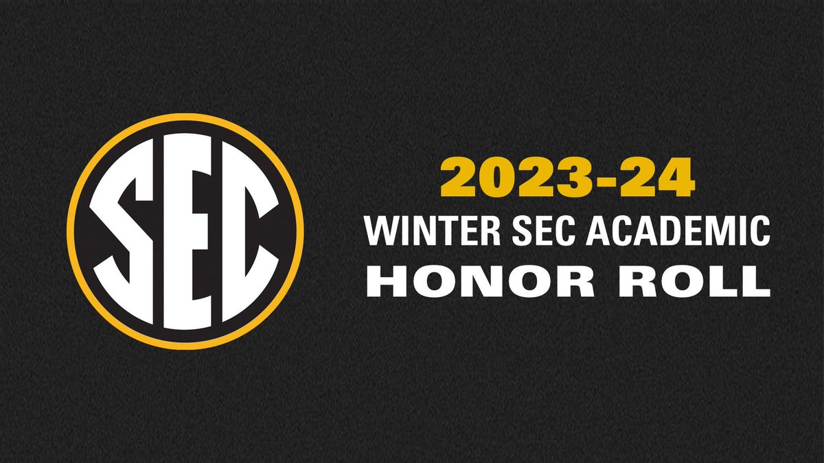 Congratulations to the 48 Mizzou student-athletes who earned a place on the Southeastern Conference Winter Academic Honor Roll. Full list here: 📰bit.ly/44gMsFY #MIZ 🐯