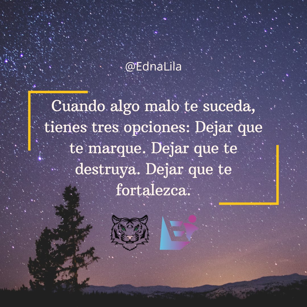 Edligahe09's tweet photo. La decisión de como afrontas las situaciones está solo en ti. Bonito sábado 🫂✨ https://t.co/XKs17KAR2B