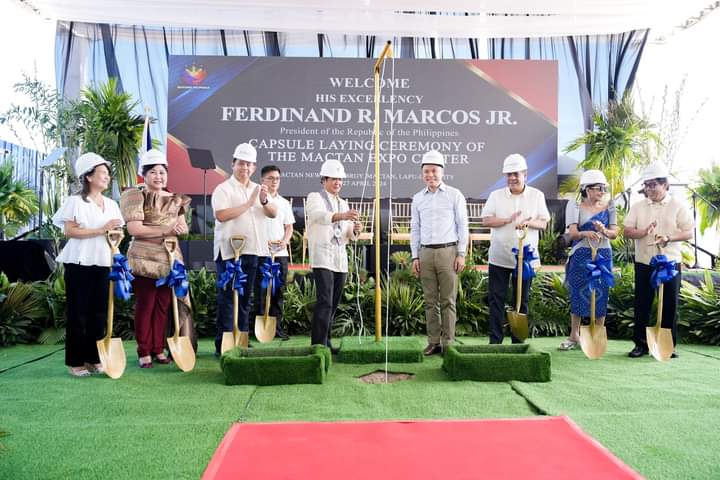 Kency2923's tweet photo. Sa Capsule Laying Ceremony ng Mactan Expo Center sa Lapu-Lapu City, ibinahagi ni PBBM ang potensyal ng PhP1.5 bilyong investment ng Megaworld na magdala ng higit na trabaho at pamumuhunan sa Cebu. https://t.co/HOBKC3jCT0