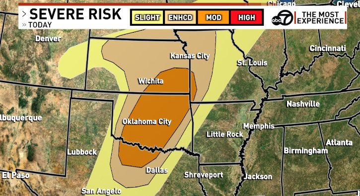 It could be a rough day of storms and tornadoes in Oklahoma. I'm on @KATVNews Saturday Daybreak now talking about our next round. I'll tell you what to expected for your Saturday and how our risk of severe weather increases again on Sunday. Join us!