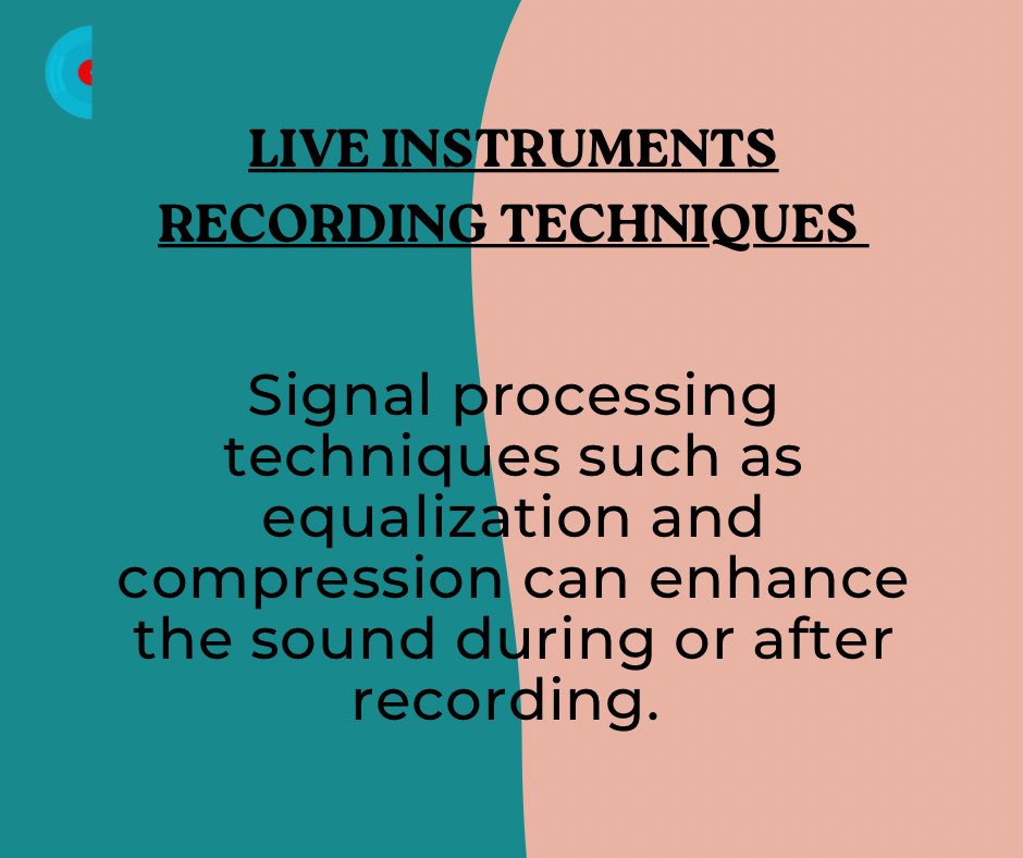 Here are some live instruments recording techniques curated just for you.

#liveinstruments #recordingtips #musictips #cloudninestudios #recordingstudio