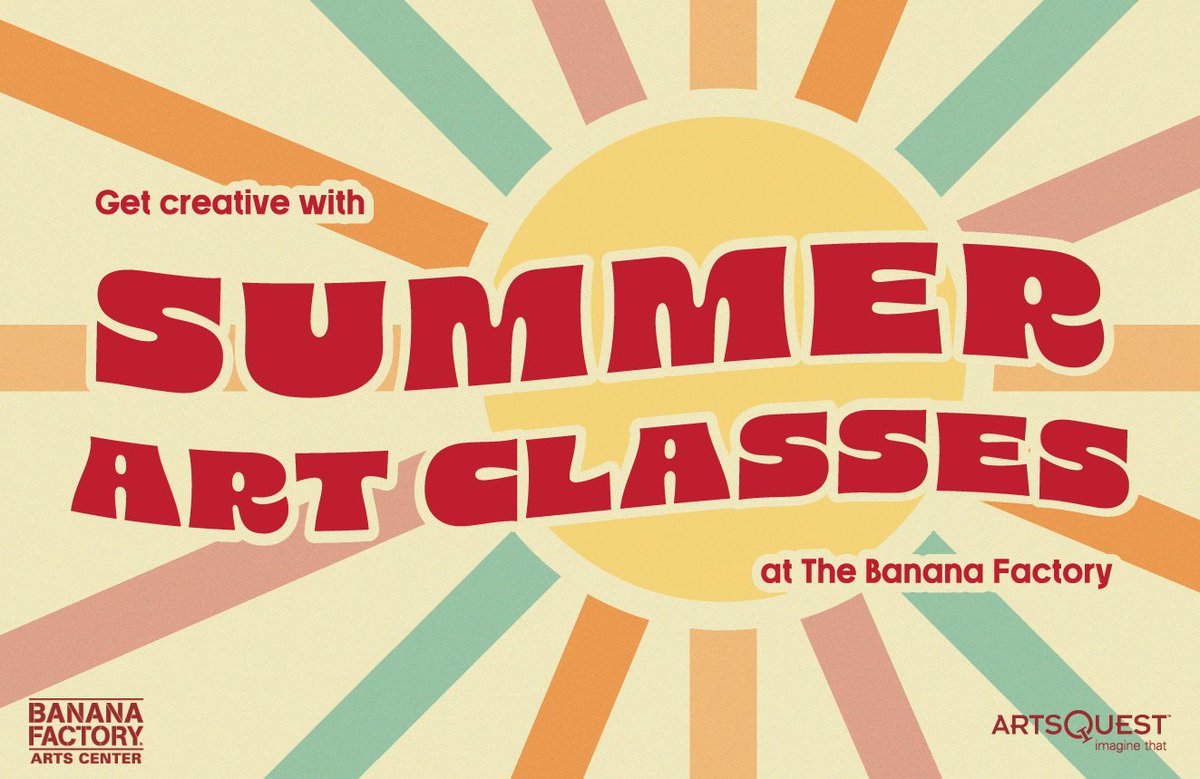 Get ready for a summer filled with creativity and learning at The Banana Factory!☀️🎨 Summer classes for all ages and skill levels are available NOW!👉 brnw.ch/21wJeNv