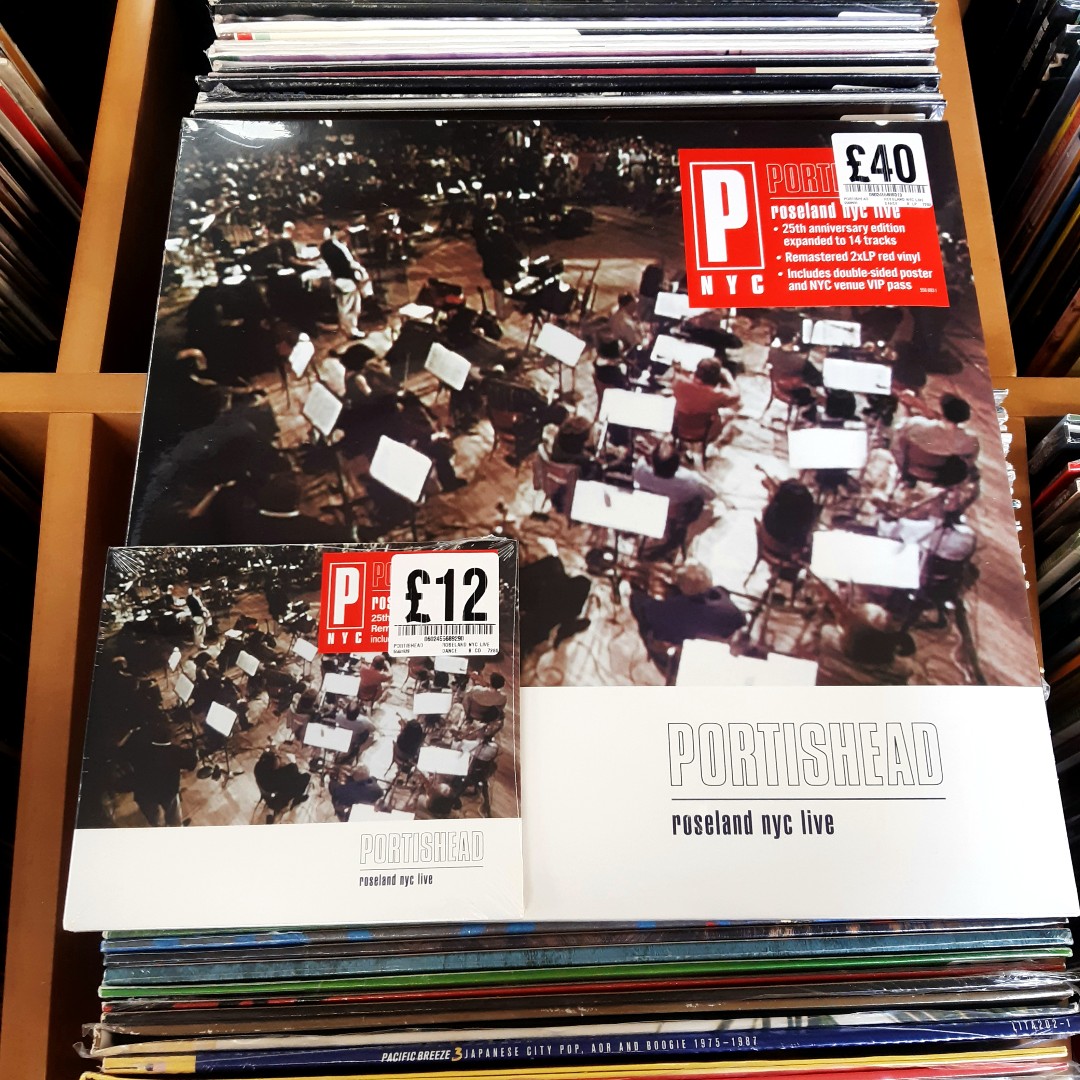 Portishead's iconic 1998 album, Roseland NYC Live, is back for its 25th anniversary! Now available on vibrant red double vinyl and 2CD. #gettofopp #portishead