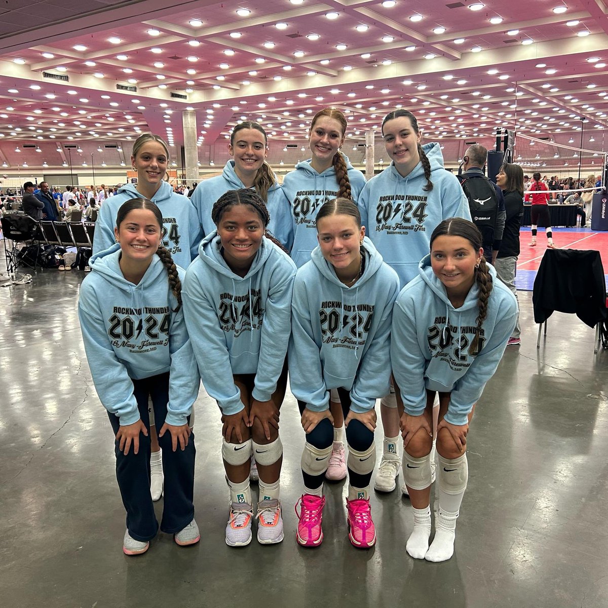 18s are ready to battle it out at Nationals day ✌️. LETS GO 💙