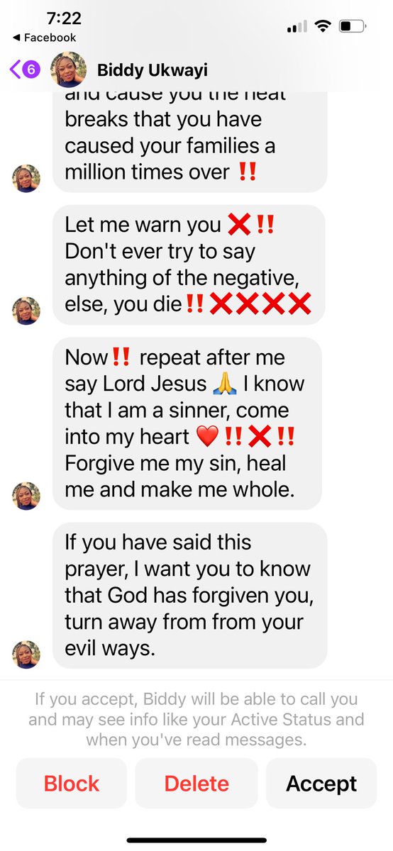 When you read some of the message requests you get from internet strangers, you understand how hateful, miserable and delusional people can be. If this your sister or village lady, please do us all a favor and get them the help they need.