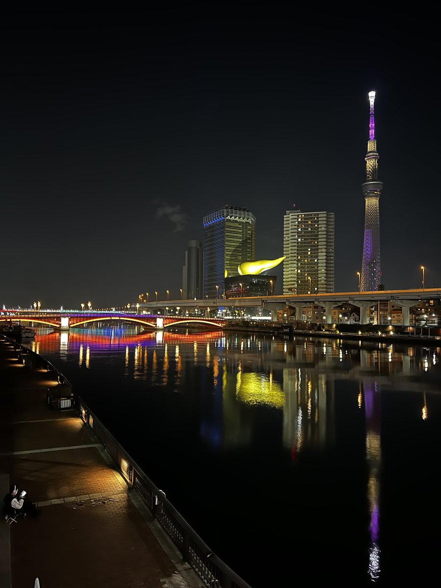 浅草の夜景✨
綺麗ですよね❣️

#夜景 
#スカイツリー