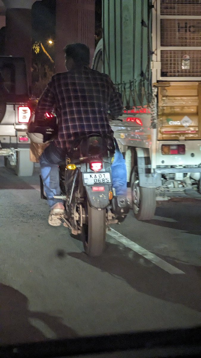 This is how people behave without any responsibility about Their life and they are cheating the government by covering their number plate so that they can't be punished And then they cry about accidents @blrcitytraffic @BlrCityPolice @RoadsOfMumbai