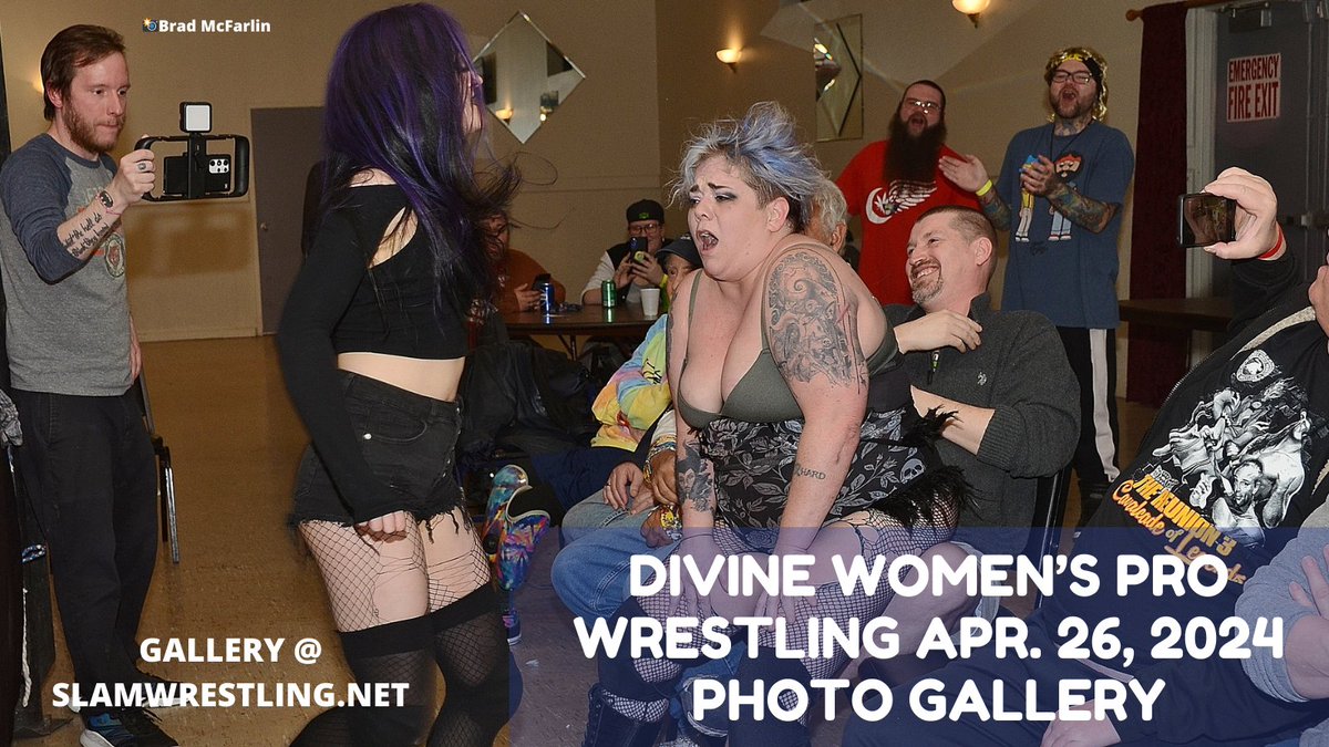 .@SlamWrestling photographer John McFarlin checked out the Divine Women's Pro Wrestling show Friday night outside of Detroit, and sent in this gallery and report: slamwrestling.net/index.php/2024…