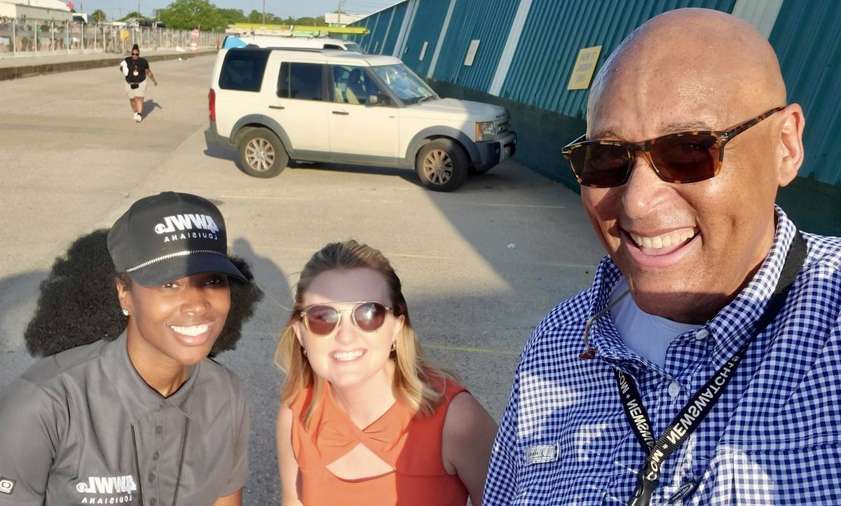 Hangin with my @wwltv work family at @jazzfest