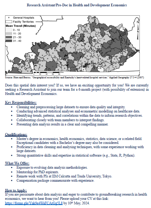 Are you a data enthusiast with some experience in handling complex datasets? Then you might be interested in this RA/Pre-doc position. Apply @ forms.gle/Ynk9e4WaFCArGg…