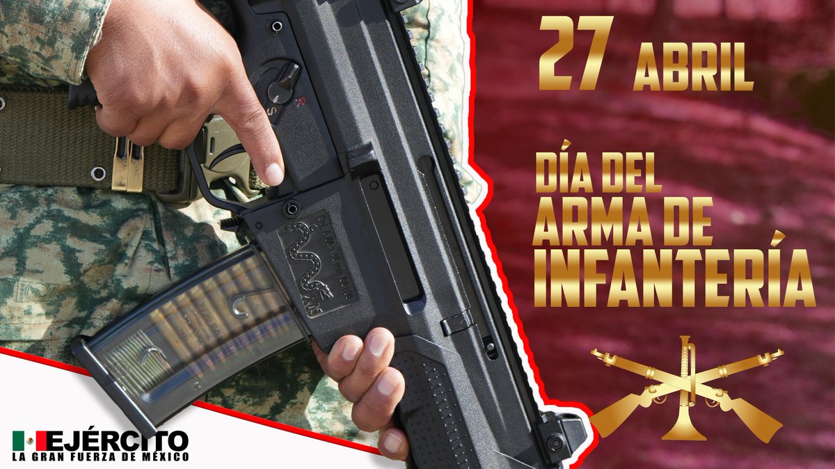27 de Abril #Día del Arma de #Infantería del #EjércitoMexicano. ¿Conoces el Arma de Infantería del Ejército Mexicano? La #Infantería es la fuerza de combate a pie. Utiliza todo tipo de armas portátiles y semiportátiles para su desplazamiento, también puede emplear todo tipo de…