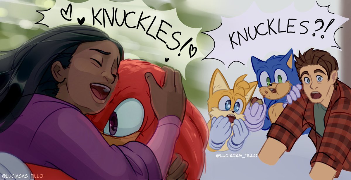 Even tho I haven't finished the #Knuckles series yet, I've spoiled myself and I know that there's no scene of Knucks returning to Wachowski's house to at least let them know he's okay, so...🫶✨ #Sonicmovie