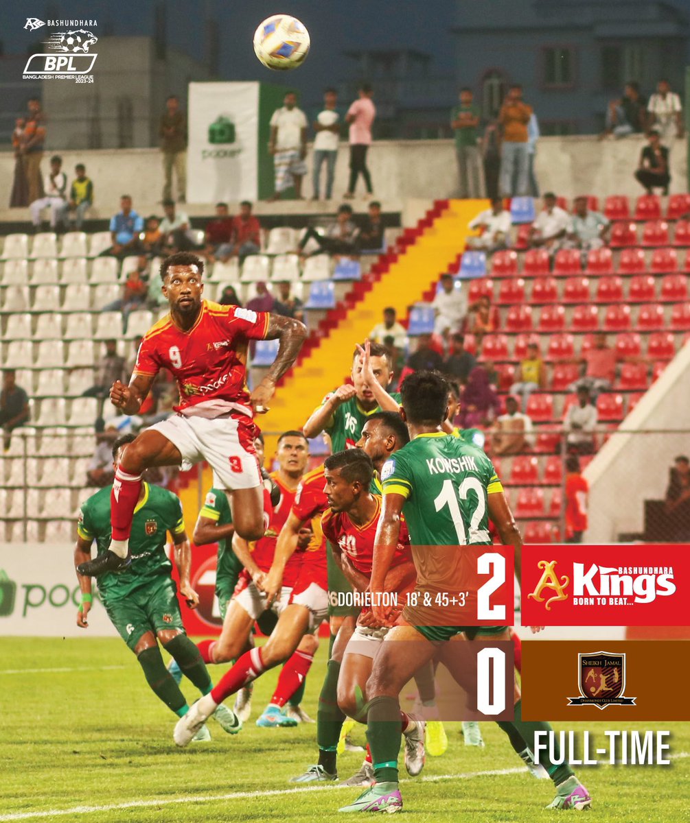 FT | ⏱️
Bashundhara Kings 2-0 Sheikh Jamal Dhanmondi Club Limited

Bangladesh Premier League - BPL

#borntobeat #BashundharaKings #mypocket #BashundharaGroup