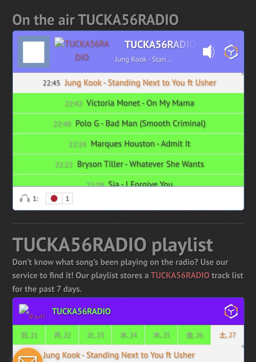 @RadioTucka56 Hello @RadioTucka56 ,John & Heidi
Thank you for playing  #StandingNextToYou by #Jungkook #NowPlaying  #weekendShow 
#ThrowbackWeekend
I'm very happy to hear Standing Next To You 😍
I'm looking forward to hear it next time!