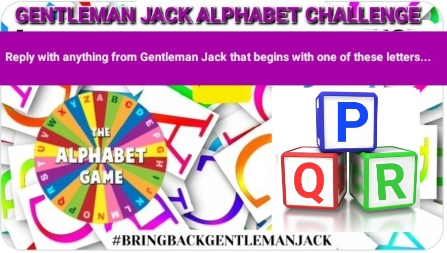 Weekend Game! Gentleman Jack alphabet challenge #BringBackGentlemanJack @LookoutPointTV @BBC