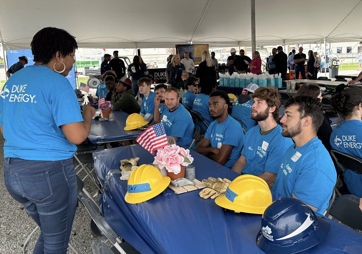 Developing skilled talent is important as we work to address the growing energy needs of our customers. At the Midwest Lineman’s Rodeo, our leadership teams are meeting with community college students enrolled in lineworker training programs to talk about careers at @DukeEnergy.