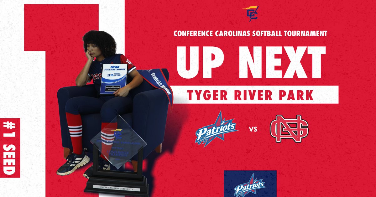 FMUSports's tweet photo. they’re backkk 

@patriotsoftball is back for day three as they compete in the Conference Carolinas semifinals against North Greenville ‼️ #SwampEm #GoPatsGo https://t.co/EkkB4PyJsR