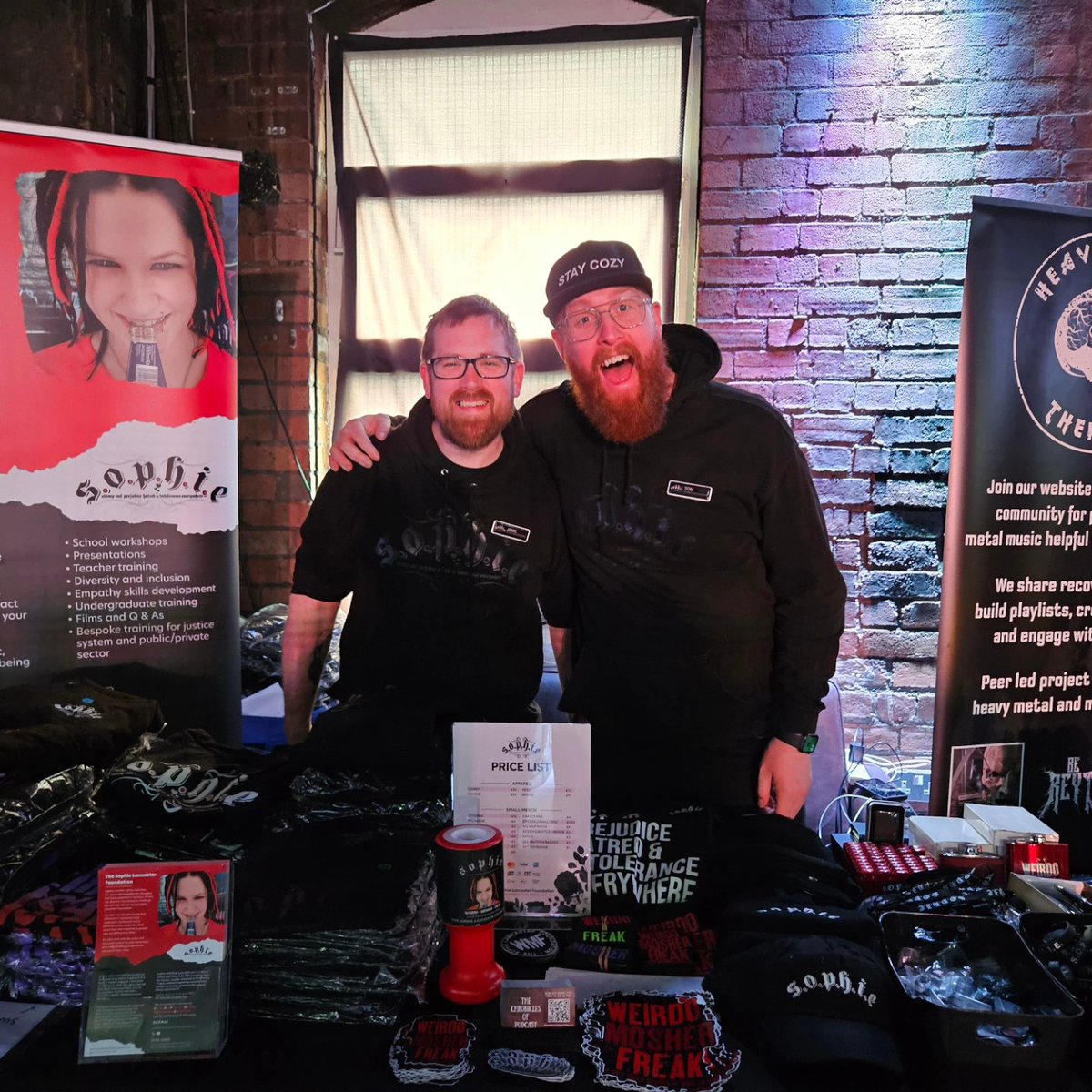 We're here at @PrimordialRadio General Mayhem 2024 at @kks_steelmill representing @sophie_charity

Come by, say hello and grab some Sophie Lancaster merchandise.

#sophielancasterfoundation #primordialradio #generalmayhem2024 #kksteelmill  #tcopod #thechroniclesofpodcast