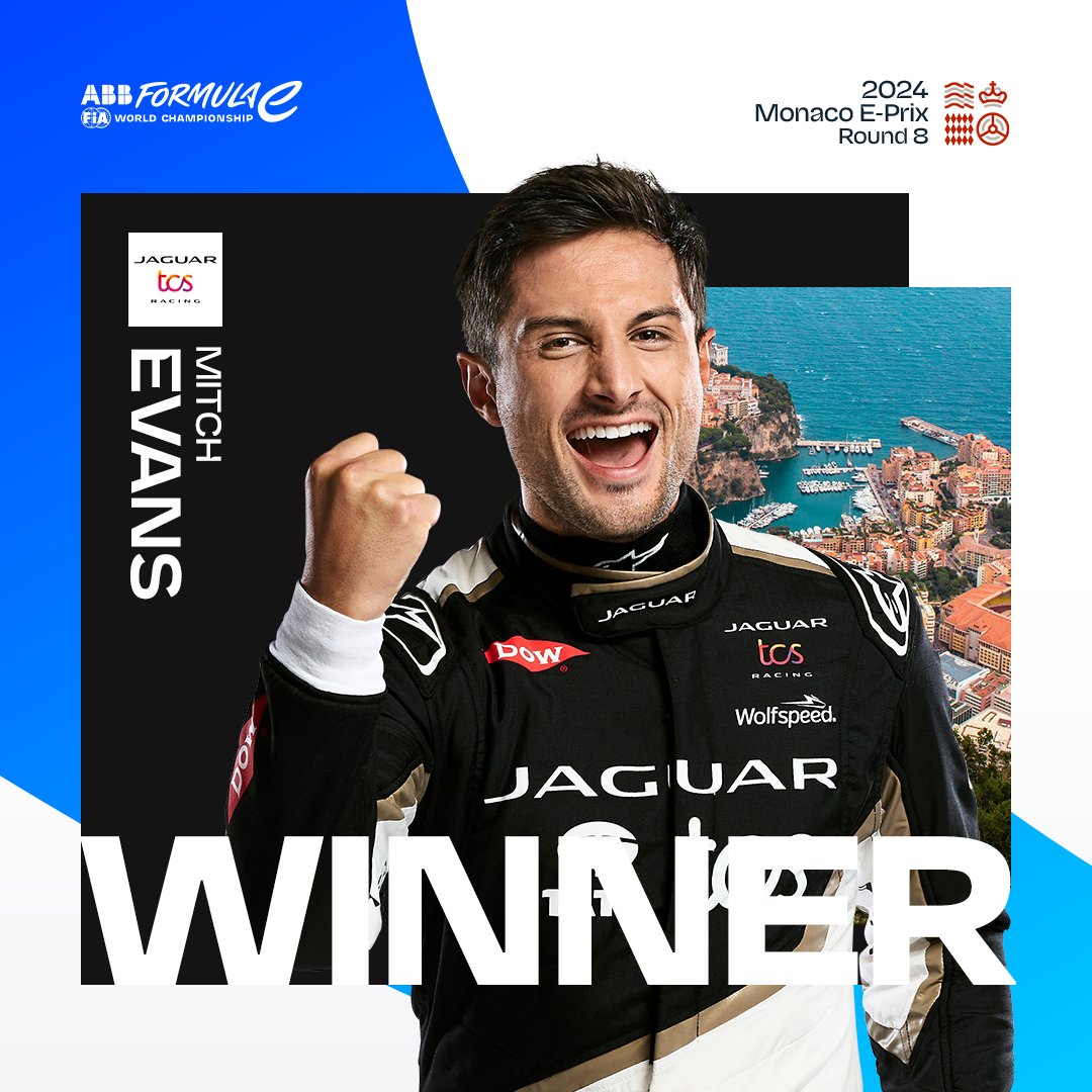 FIAFormulaE's tweet image. IT’S A @JAGUARRACING 1-2 IN MONACO!!! ⚡️

@MitchEvans_ leads @NickCassidy_ home at the #MonacoEPrix! 

INCREDIBLE stuff from the Kiwi duo 🤯🇳🇿