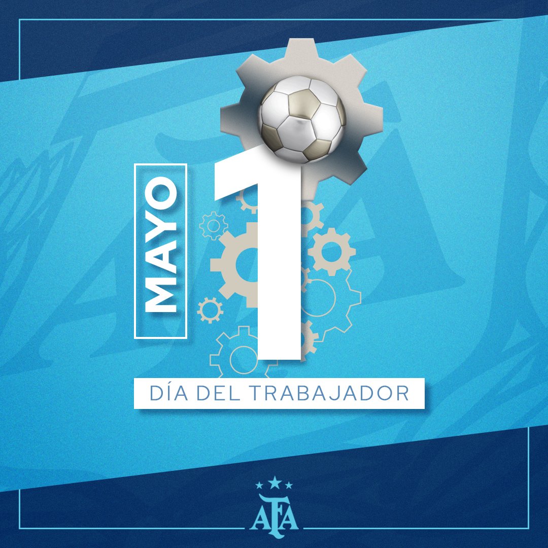 #DíaDelTrabajador La @afa saluda a todos los trabajadores en su día y, en especial, a quienes colaboran para tener un fútbol argentino cada día mejor 🇦🇷