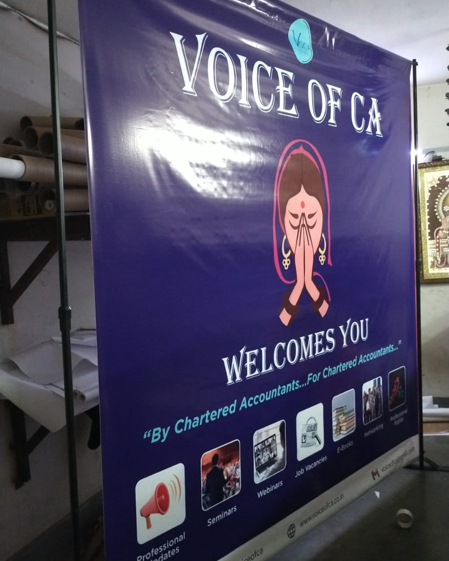 arunlal1603's tweet image. Design, print &amp;amp; installation 8'8 Standee for VOICE OF CA! 

WhatsApp or Call Now ➡️☎ - 09990554932

#dmsflex #standeedesign #standeeprinting
