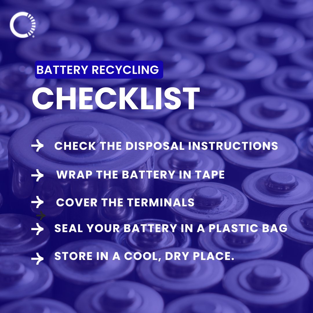 ✋Don't trash those lithium-ion batteries! 🚫♻️ Swipe for our disposal checklist and learn how to recycle them responsibly. #BatteryRecycling#CMB #EnvironmentalResponsibility