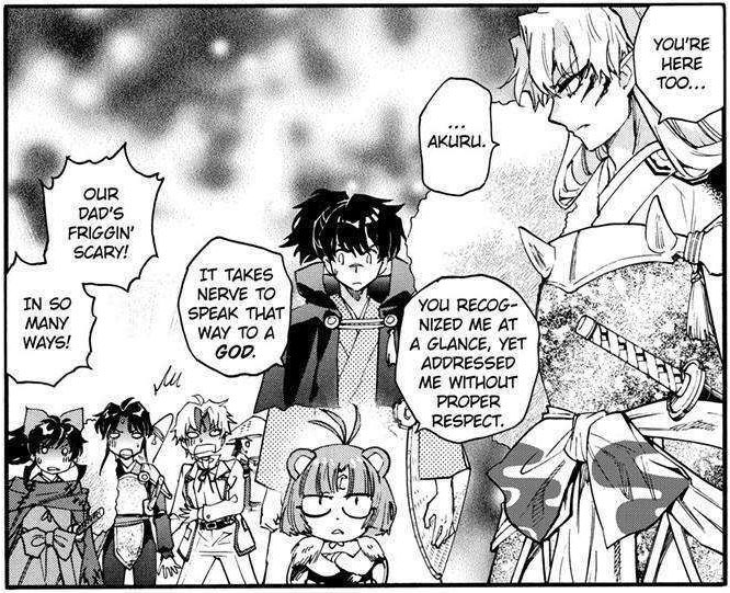 #YASHAhime #Sesshomaru #Towa #Setsuna #manga

The half demon twins being frightened by their own dad!