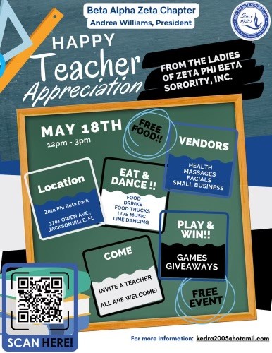 Are you a teacher or do you know a teacher who is making a difference in the lives of students? Come out to support them at this Teacher Appreciation Day event! May 18 from noon-3 p.m., 3701 Owen Ave. Register at ow.ly/pkSU50RneWG #ThankATeacher
