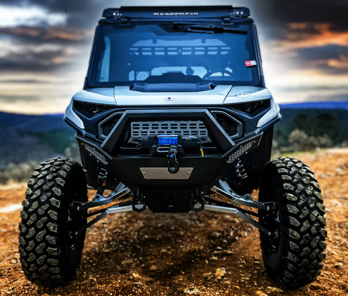 Introducing the ultimate off-road companion for your Polaris Ranger 1500 XD - the Front Winch Bumper by Thumper Fab. 

 #PolarisRanger #OffRoadLife #WinchBumper #OffRoadNation #OffRoadAccessories