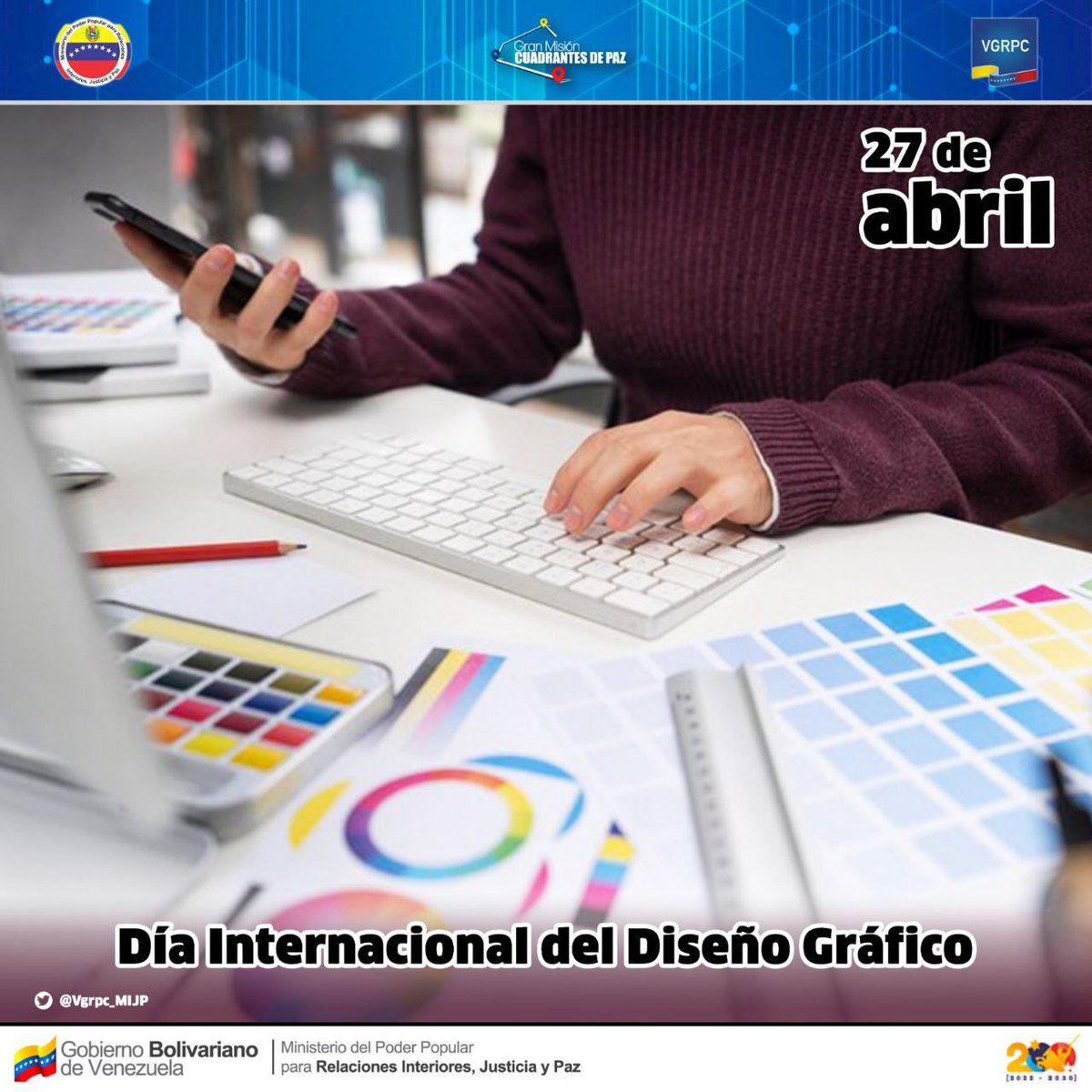 #Efeméride 📆 #27Abr el Día Internacional del Diseño Gráfico es una fecha en la que se buscó crear un espacio para dar a conocer la importancia de esta profesión, tanto en la sociedad como en el comercio.