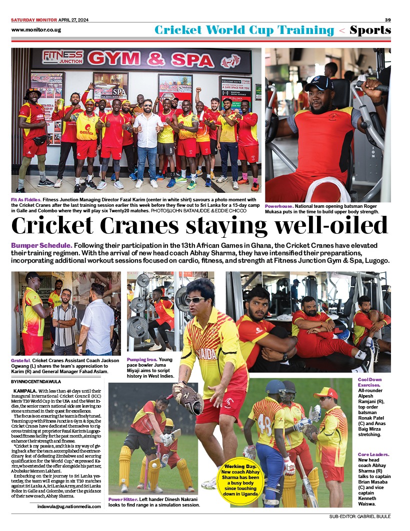 Pictorial By @BataImages and @Kujooga | World Cup training: Cricket Cranes staying well-oiled