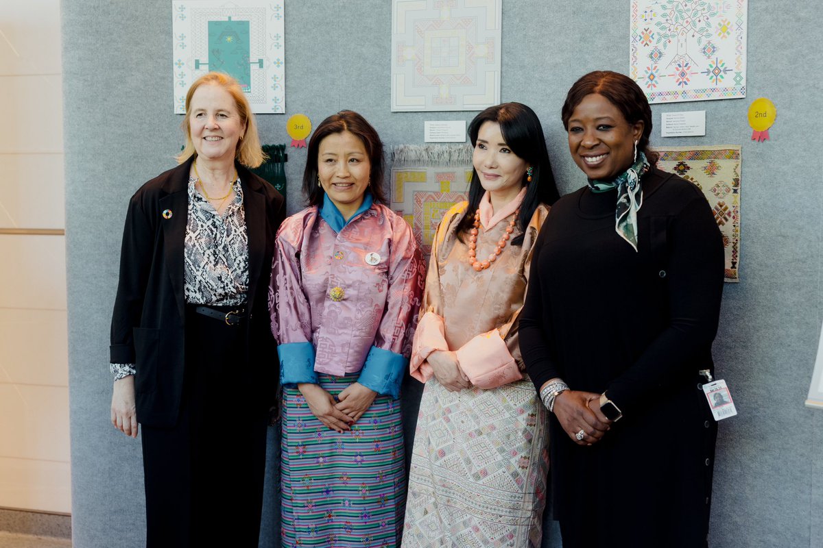 A true privilege to share remarks on women’s key role in #Bhutan’s social & economic transition in presence of Her Majesty the Queen Mother Sangay Choden Wangchuck @UNFPA  Goodwill Ambassador @WorldBank #SpringMeetings2024 #ICPD30 Promoting #HumanCapitalThruImprovedSRHR