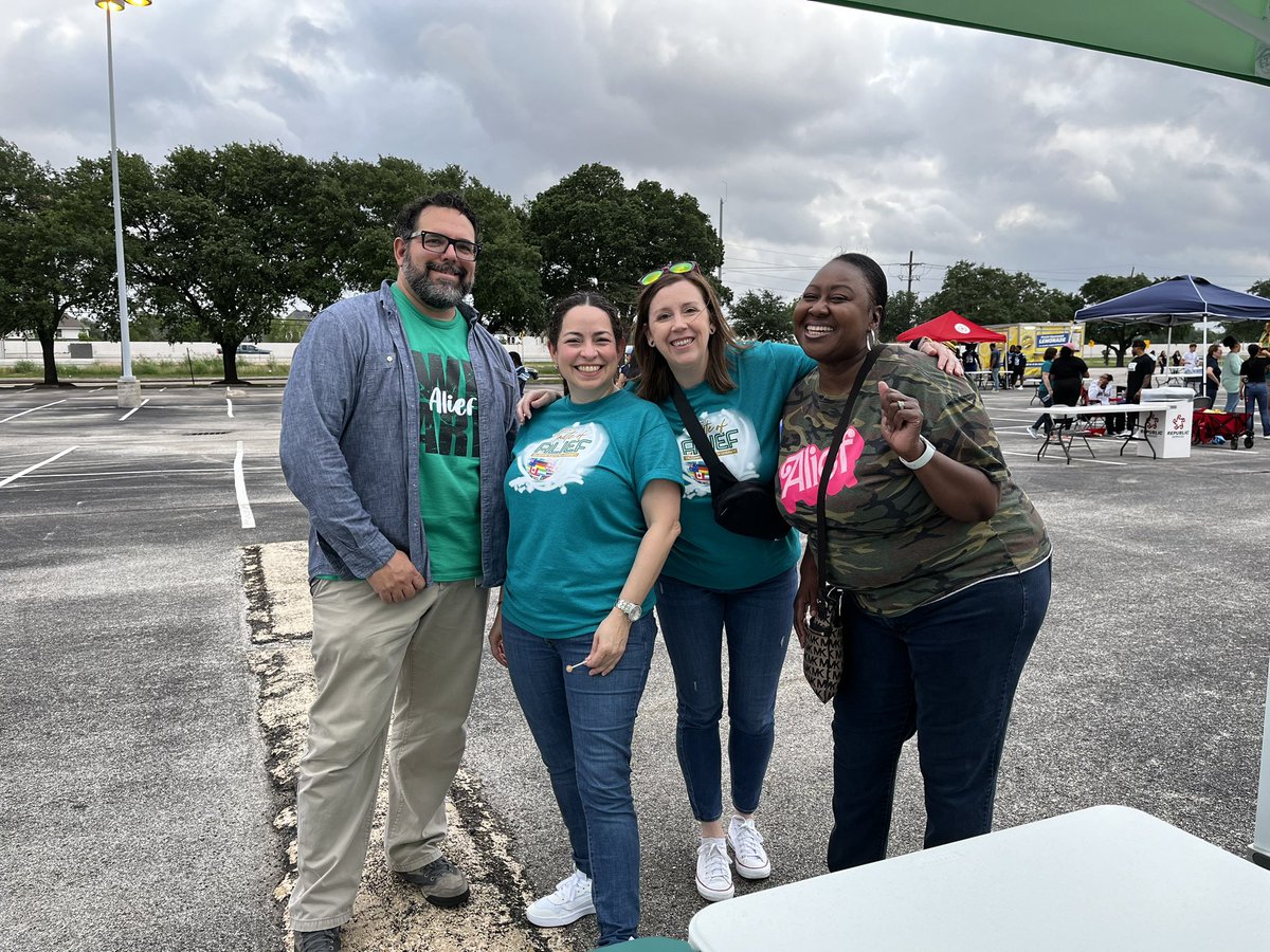 Setup and ready for the Alief community at #TasteOfAlief with @AliefPreK Alief Early Childhood! Come jump through some hoops with us and learn about the amazing programs Alief offers! @AliefISD