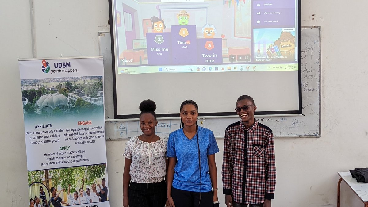 '🎉 after an engaging Kahoot! Here is a huge shout-out to our Mapathon winners and heartfelt thanks to all contributors on the leaders board! Together, we've mapped over 26,000 buildings in Project 15608 for Kinshasa city, driving impactful development efforts forward. ✅🌎
